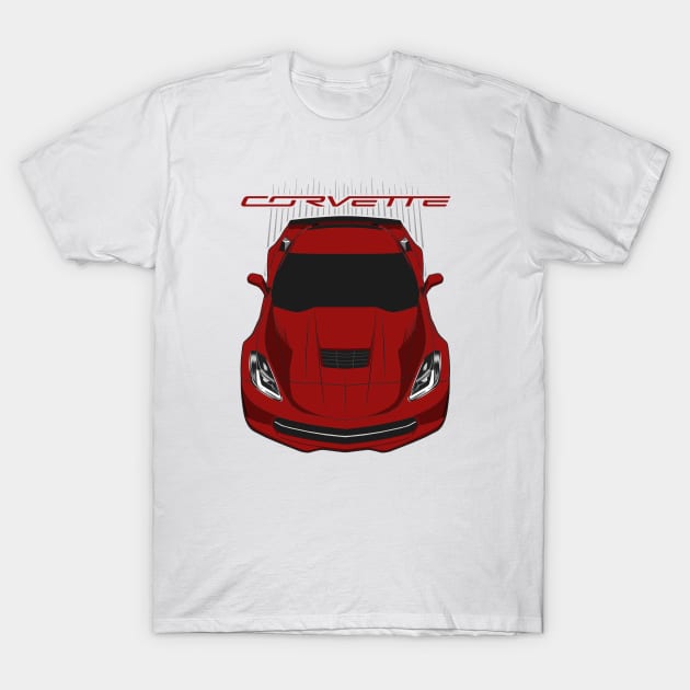 Corvette C7 - Long Beach Red T-Shirt by V8social